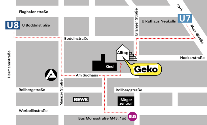 Carte de Geko et ses environs