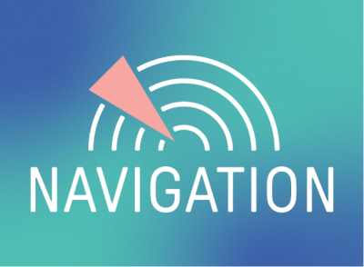 Logo Navigation vor Farbverlauf